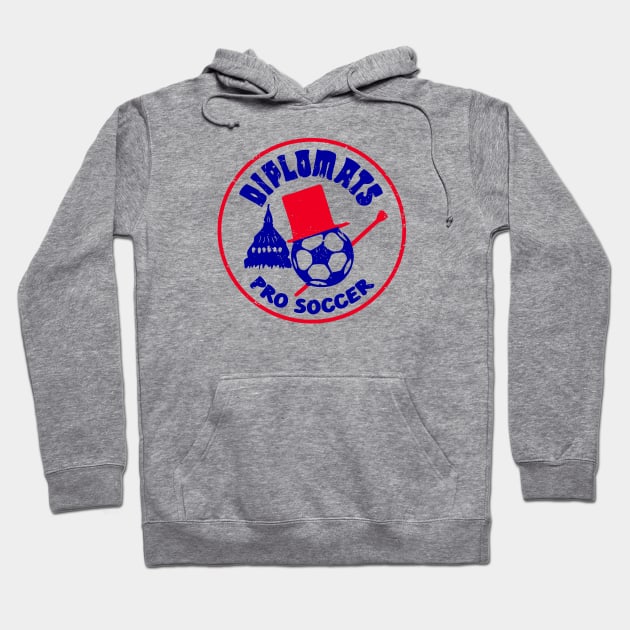 1974 Washington Diplomats Vintage Soccer Hoodie by ryanjaycruz